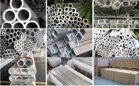 Industrial Aluminum 1050 1060 2024 3003 4032 5052 5083 6063 7075 T6 Square Profile Tube Extruded Pipe Rectangular Tubing