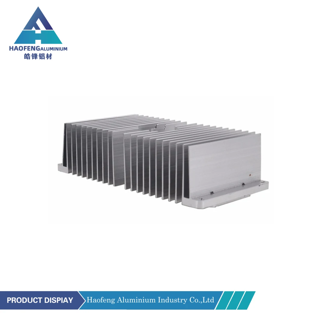 Customed Anodized Alu Dense Fin Heat Sink Aluminium Profile