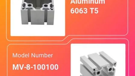 6061 Твердый анодированный промышленный алюминиевый профиль с Т-образным пазом и Т-образным пазом для гибочного станка